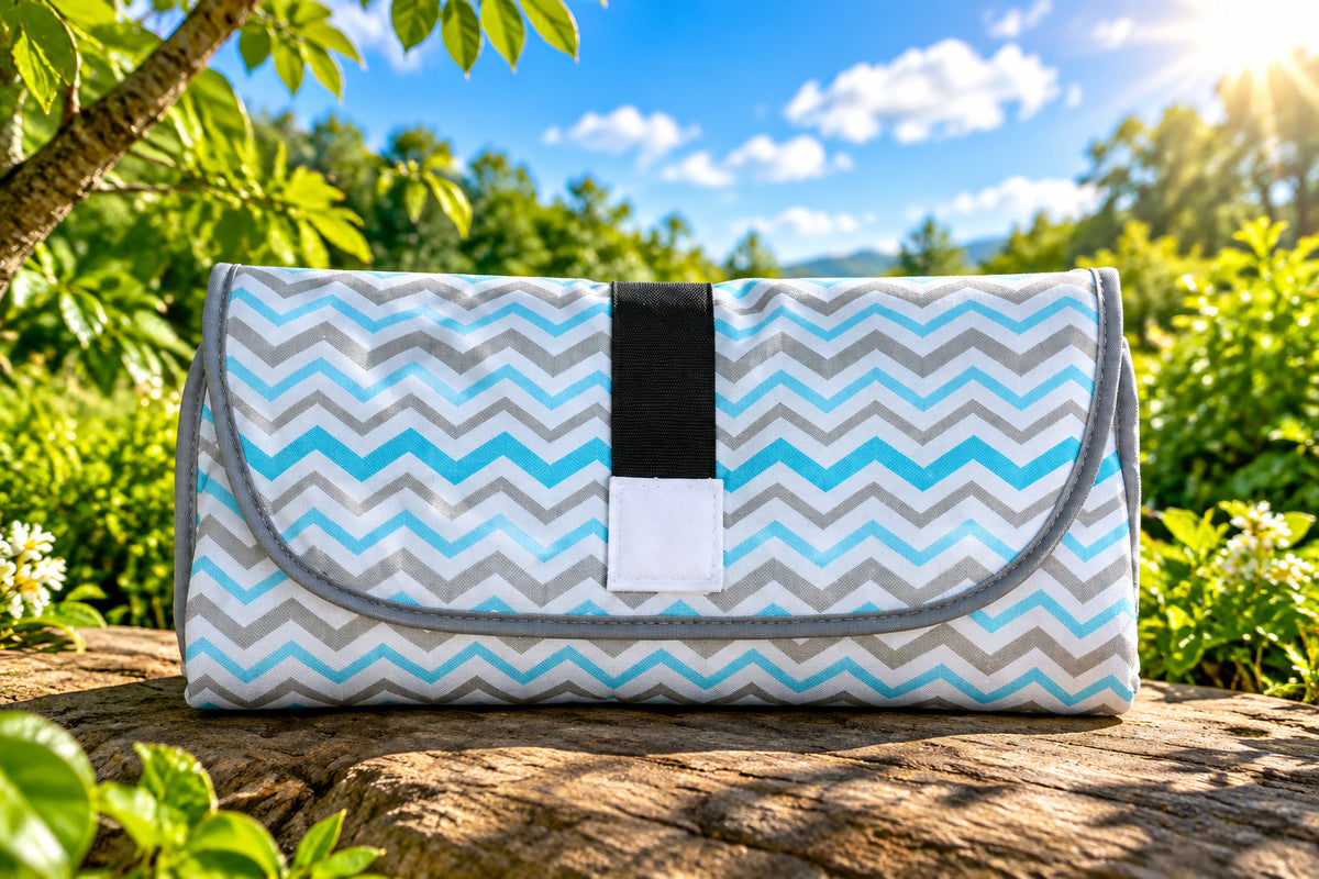 Foldable baby diaper changing mat for travel and outings