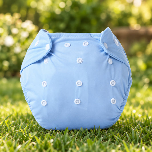 Washable waterproof baby diaper pants with adjustable pull-on design